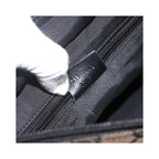 Cabas Gucci Vintage Front Pocket Tote Toile - Noir