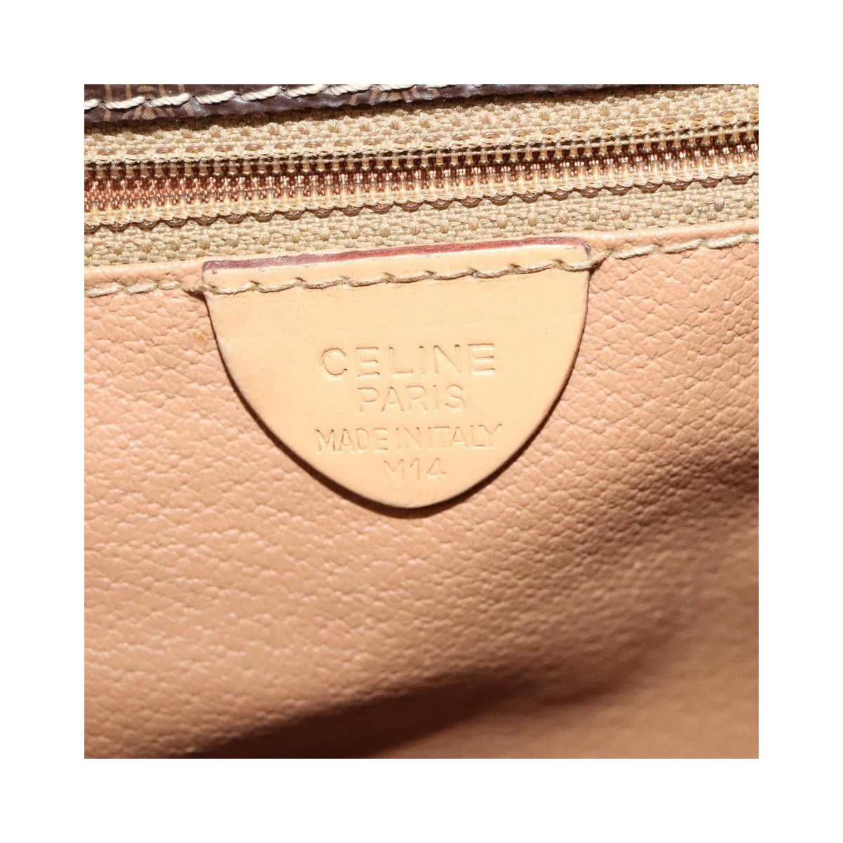 Sac Celine Macadam Shoulder Bag Toile - Marron