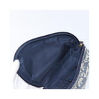 Pochette Christian Dior Saddle Zip Toile - Bleu Marine