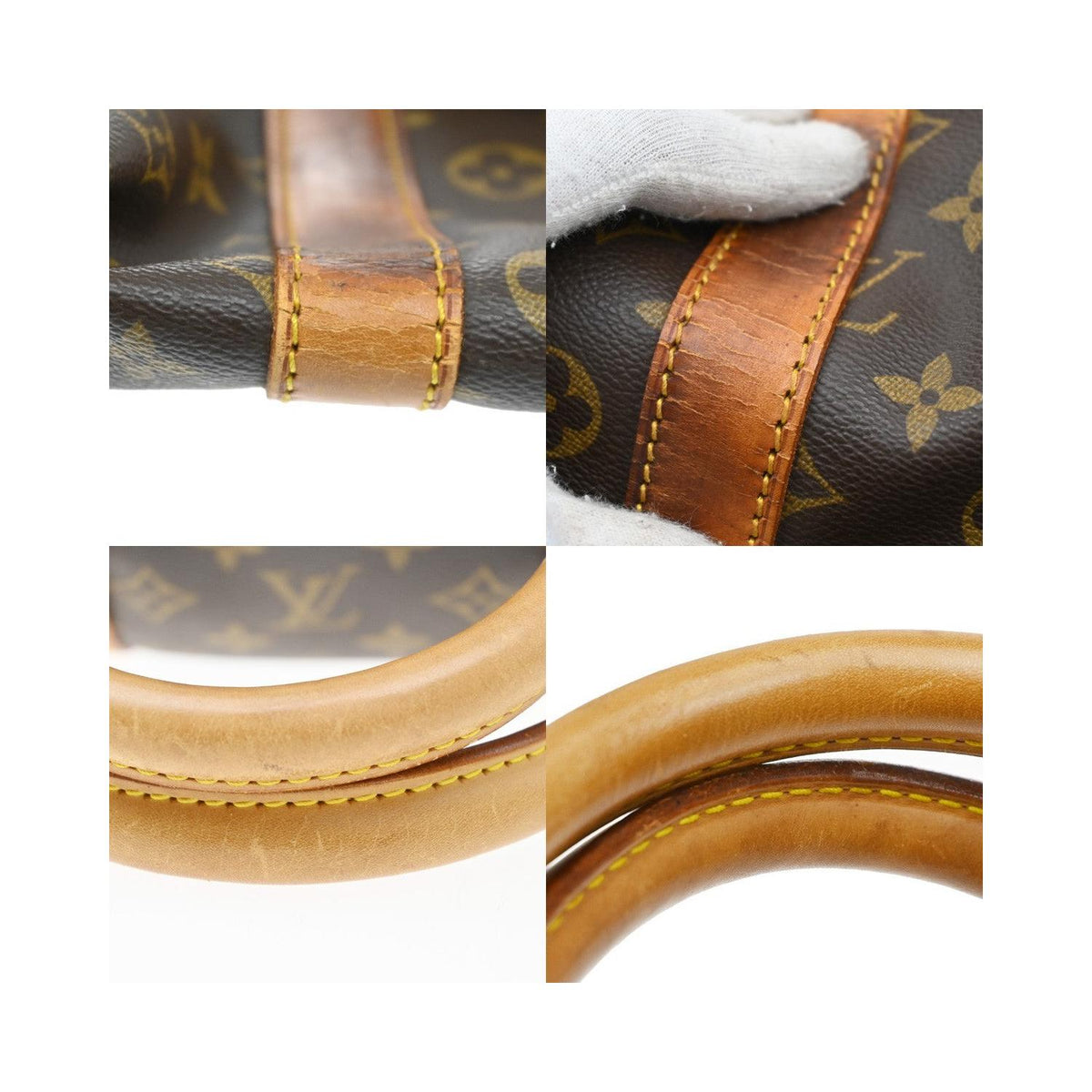 Sac De Voyage Louis Vuitton Keepall Bandoulière 55 Cuir - Marron