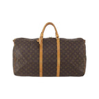 Sac De Voyage Louis Vuitton Keepall Bandouliere 60 Toile - Marron