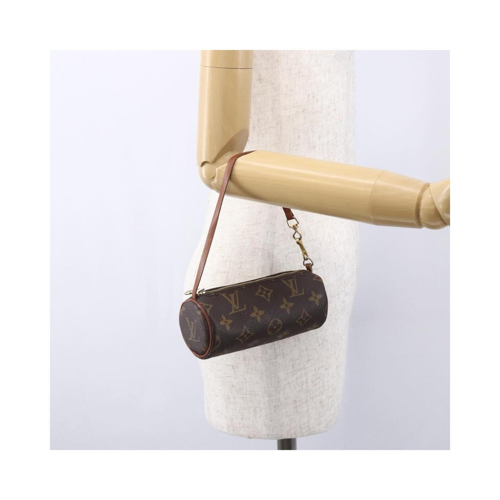 Pochette Louis Vuitton Papillon mini de lona marrón