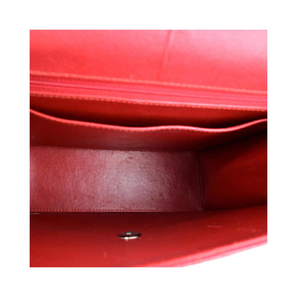 Chanel Vintage CC Flap Top Handle calfskin bag - Red