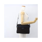 Sac Porté Épaule Celine C Macadam Shoulder Bag Daim - Bleu Marine