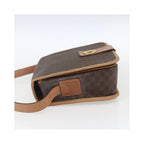 Celine - Sac Porté Épaule Vintage Macadam Circle Logo Toile - Marron