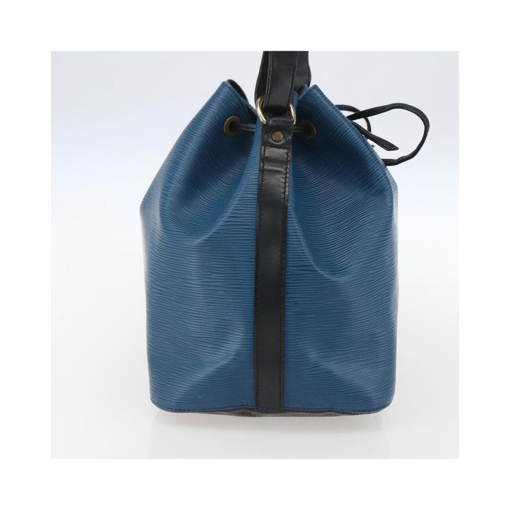 Sac Porté Épaule Louis Vuitton Bicolor Petit Noe Handbag Cuir - Bleu