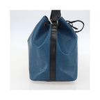 Sac Porté Épaule Louis Vuitton Bicolor Petit Noe Handbag Cuir - Bleu