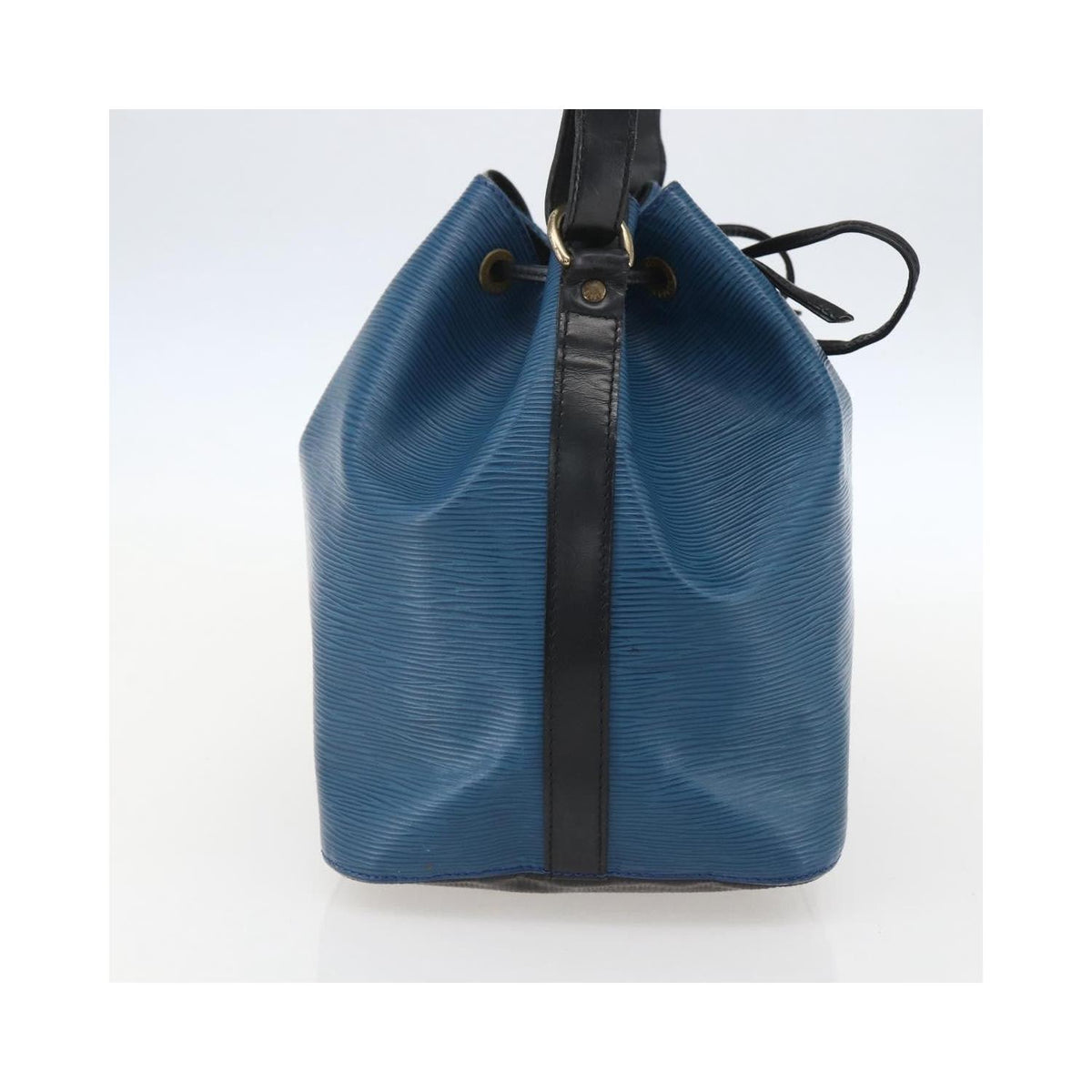 Sac Porté Épaule Louis Vuitton Bicolor Petit Noe Handbag Cuir - Bleu