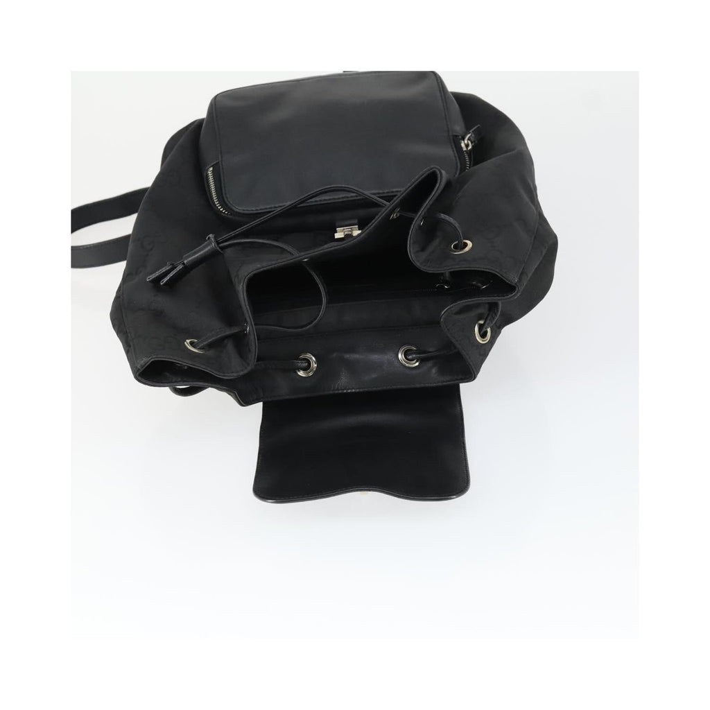 Sac À Dos Gucci Vintage Jackie Backpack Medium Toile - Noir