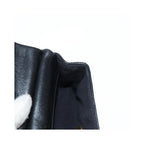 Sac Chanel Lady Handle Flap Card Holder On Chain Cuir - Noir