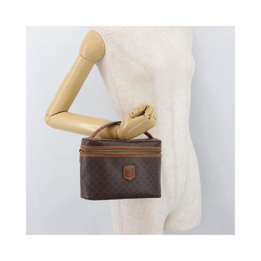 Pochette Celine Macadam Vanity Toile - Marron