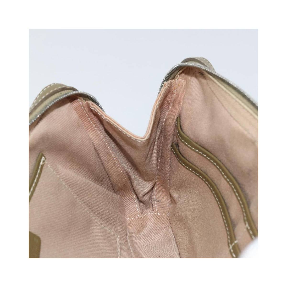 Sac Porté Épaule Celine C Macadam Shoulder Bag Toile - Kaki