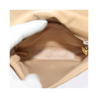 Chanel - Vintage CC Chain mini flap shoulder bag in leather - Beige