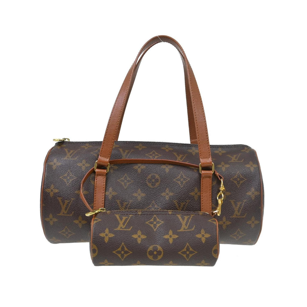 Sac À Main Louis Vuitton Papillon 30 Toile - Marron