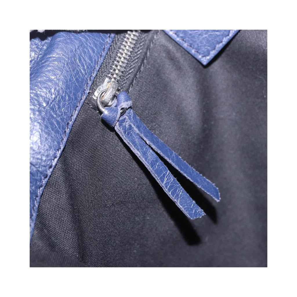 Pochette Balenciaga Classic Studs Envelope Strap Clutch Mini Cuir - Bleu Marine