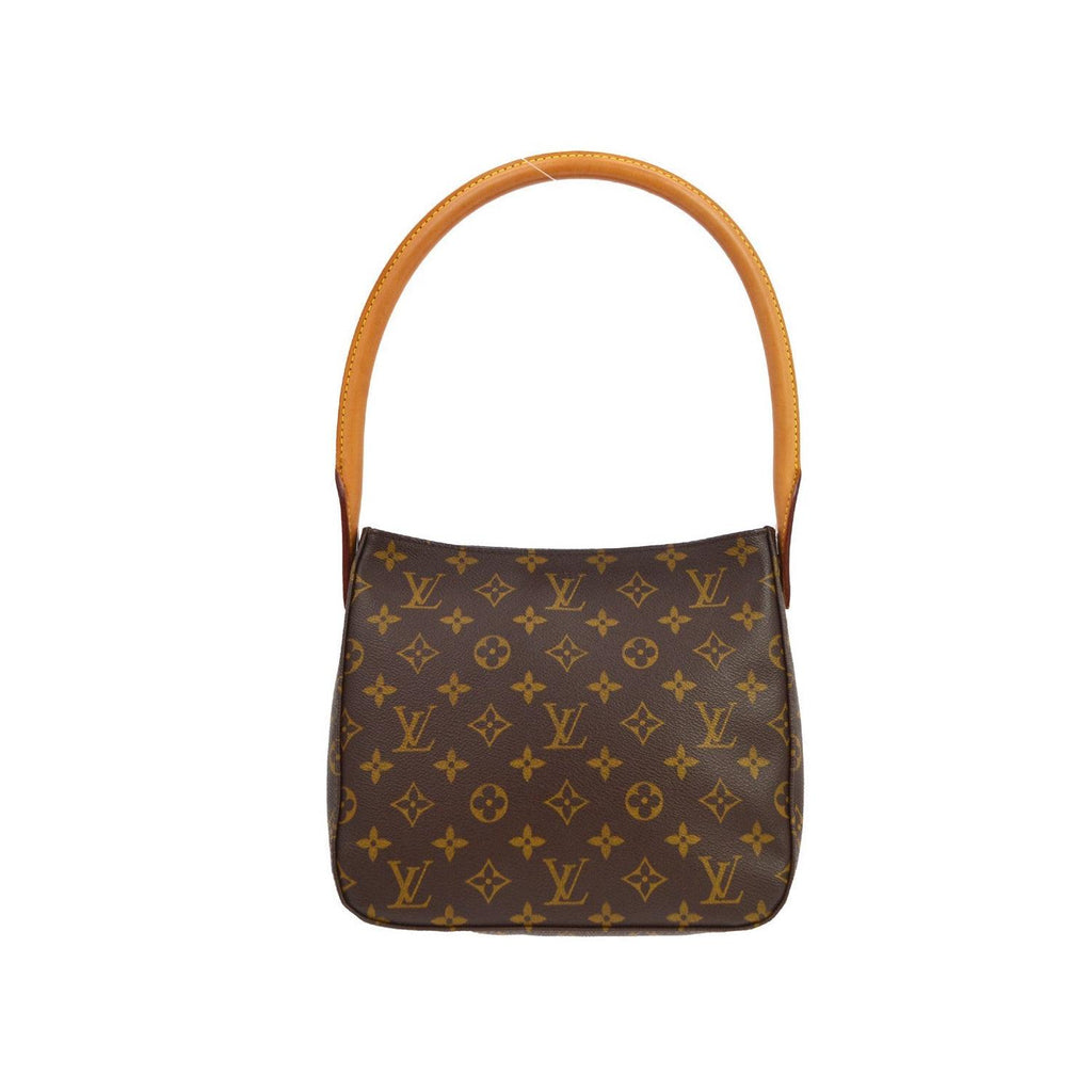 Sac À Main Louis Vuitton Looping Mm Toile - Marron