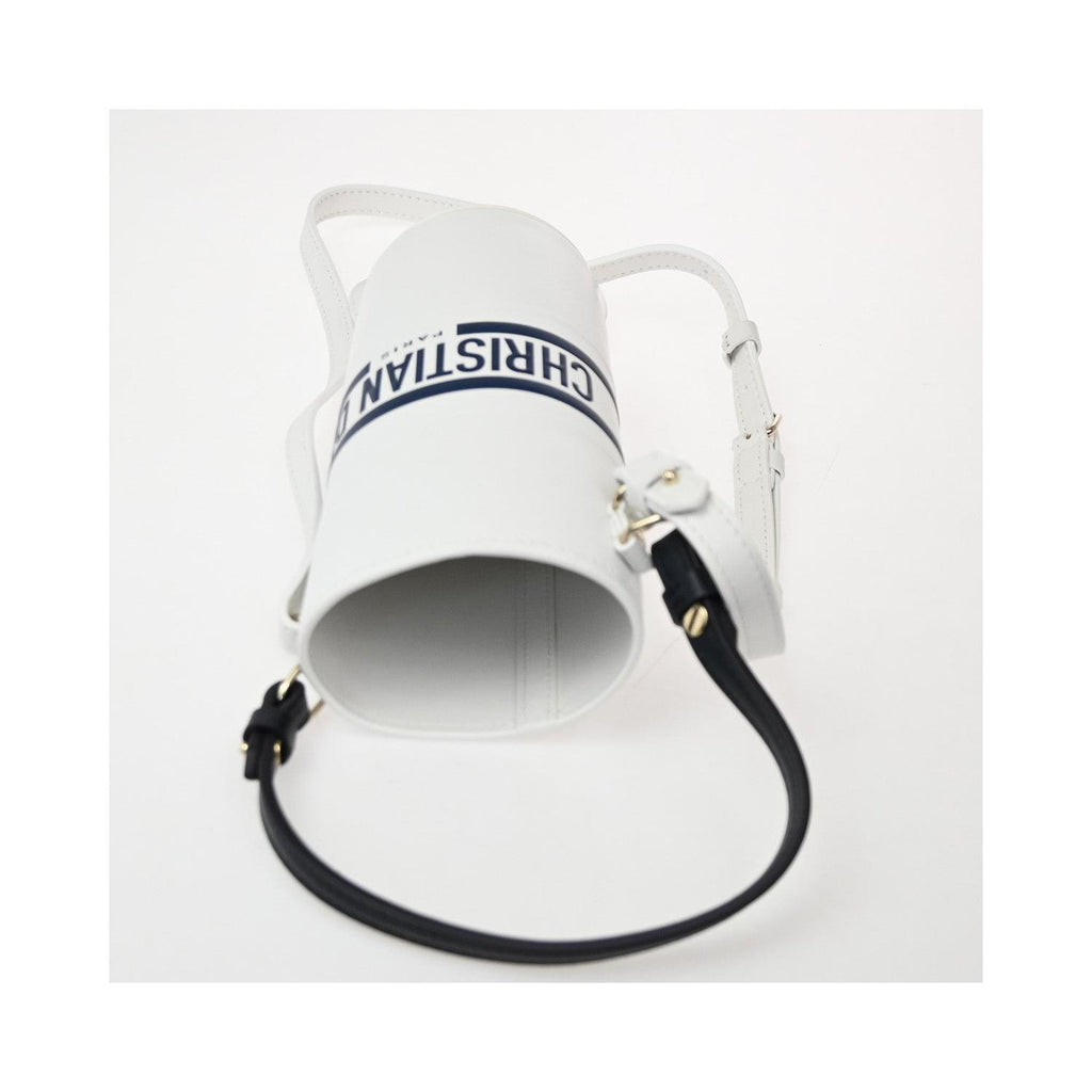 Sac Porté Épaule Christian Dior Vibe Bottle Holder Cuir - Blanc