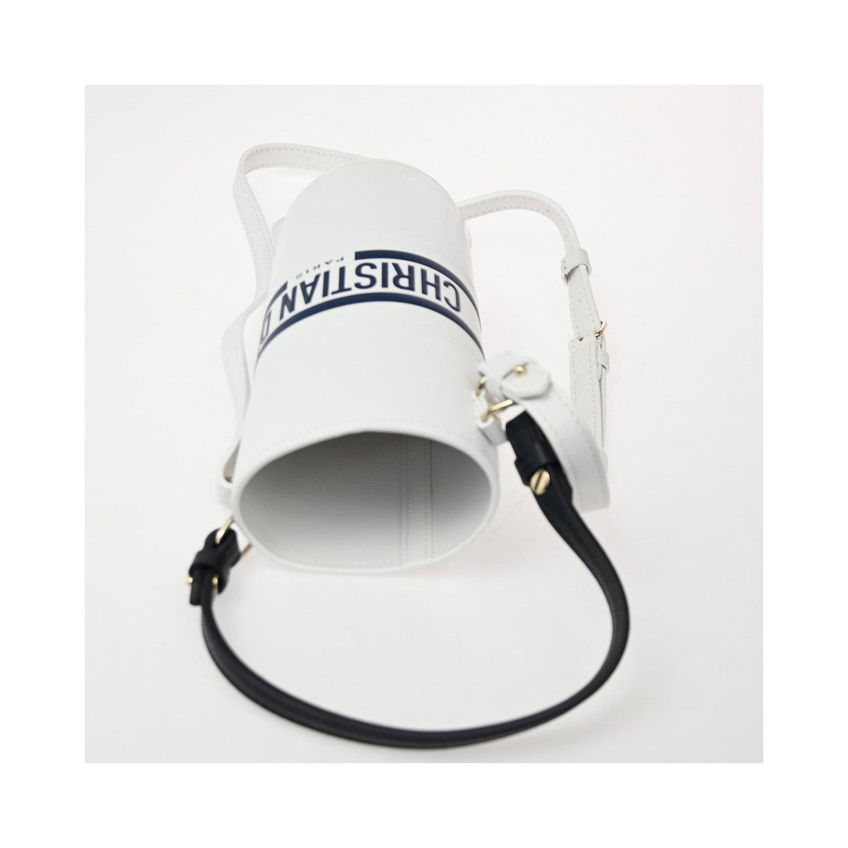 Sac Porté Épaule Christian Dior Vibe Bottle Holder Cuir - Blanc