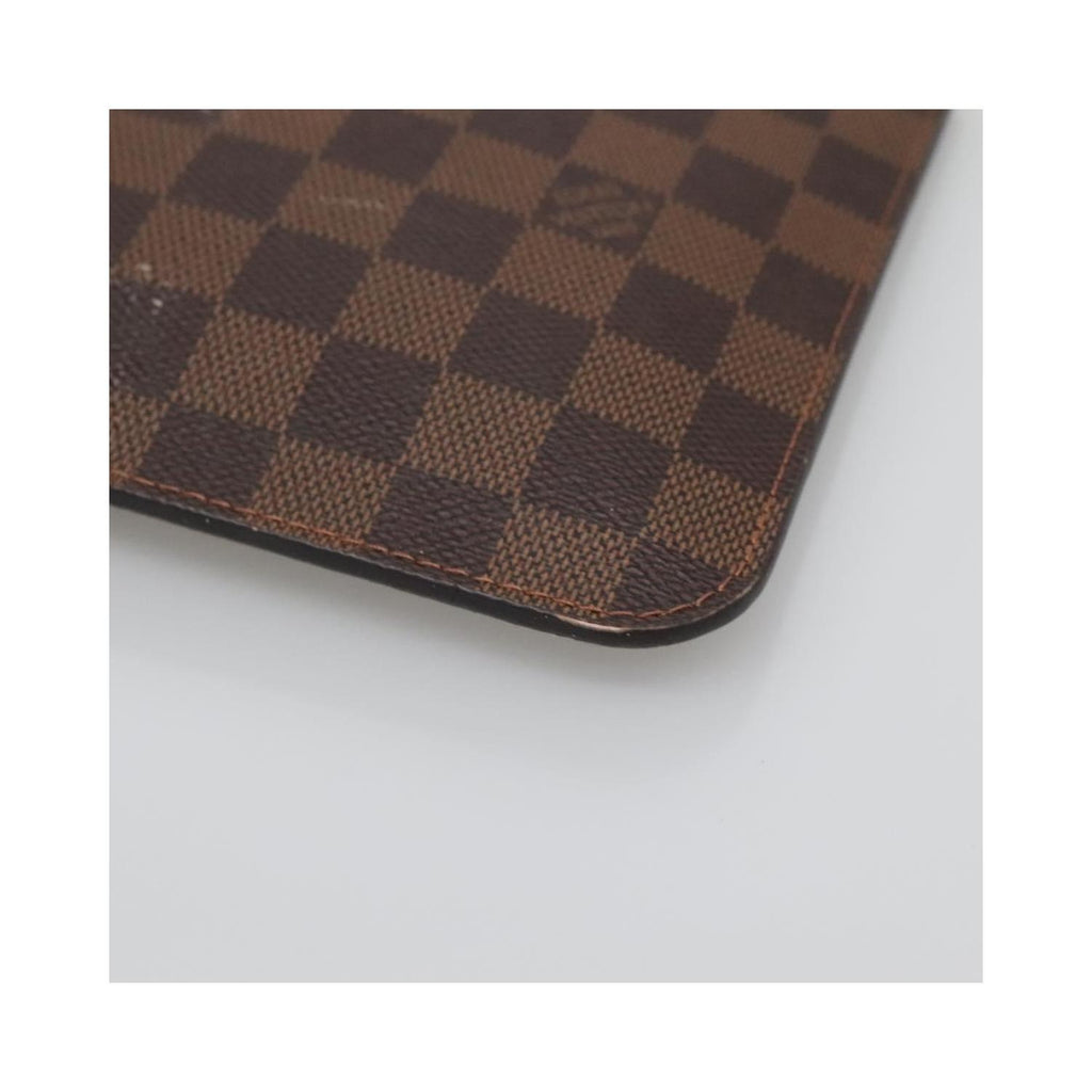 Bolso Louis Vuitton Neverfull Pochette MM de lona - marrón