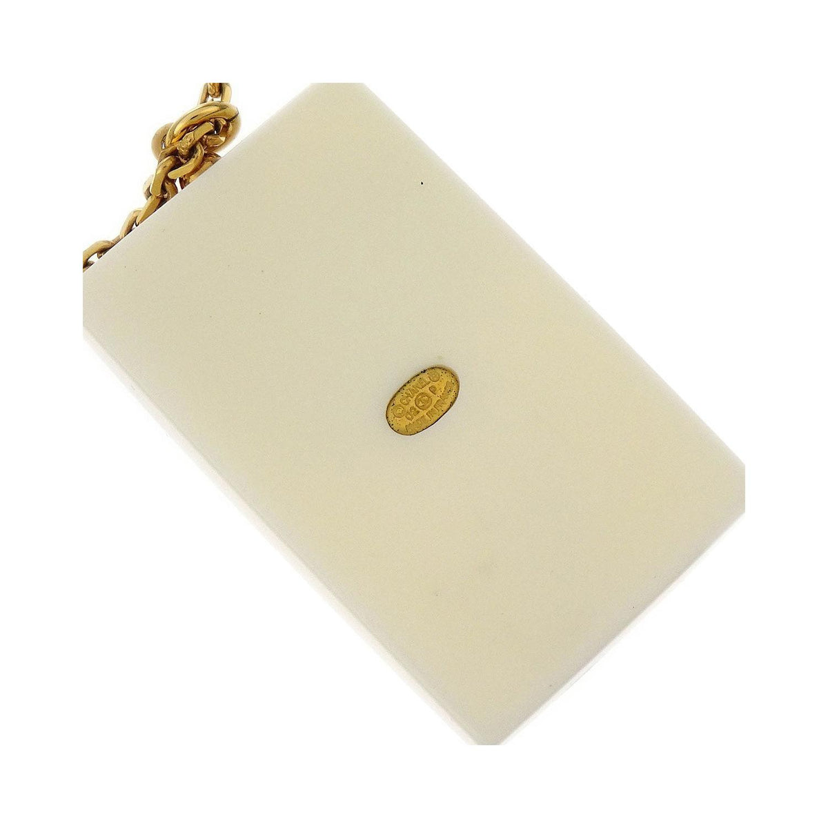Collier Chanel Vintage Cc Rectangular Pendant Gold_Plated - Or