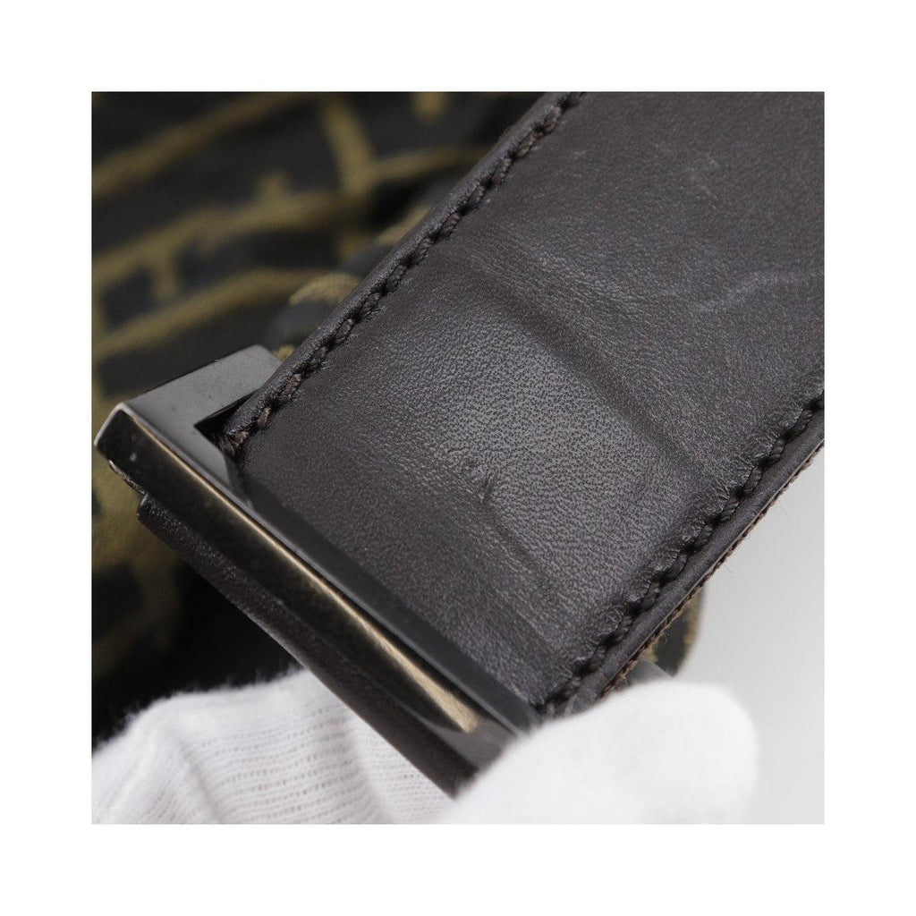 Sac Porté Épaule Fendi Logo Zucca Shoulder Bag Toile - Marron