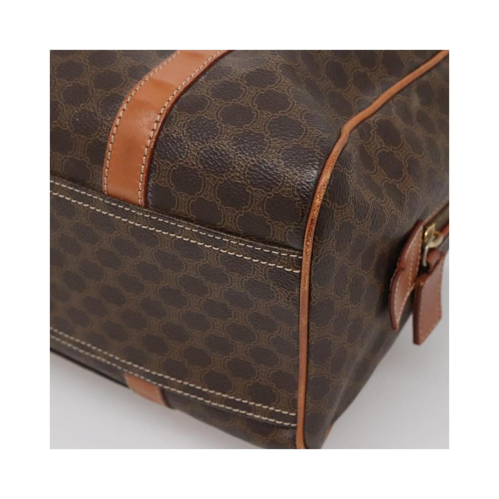Sac Celine Macadam Handbag Toile - Marron
