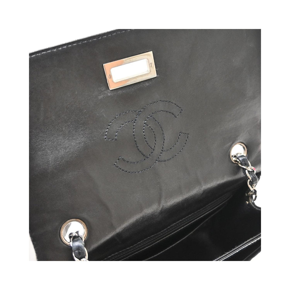 Sac Porté Épaule Chanel Reissue Flap Mini Toile - Noir