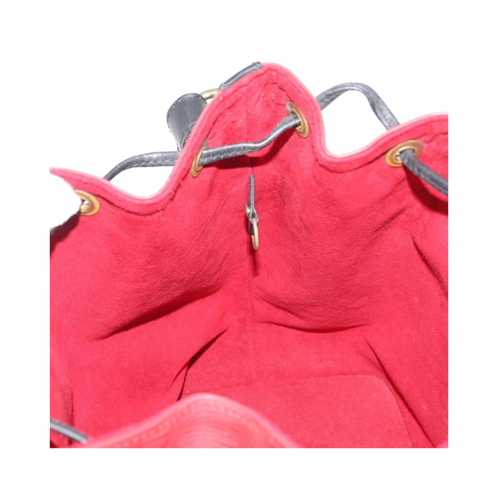 Sac Porté Épaule Louis Vuitton Bicolor Petit Noe Handbag Cuir - Rouge