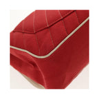 Chanel Leo Lion Medium Cotton Flap Shoulder Bag - Red