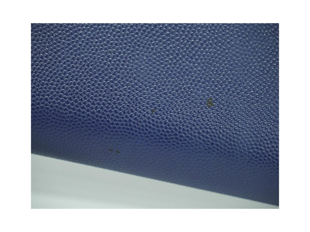 Portefeuille Chanel Deauville Flap Wallet Long Cuir - Bleu Marine