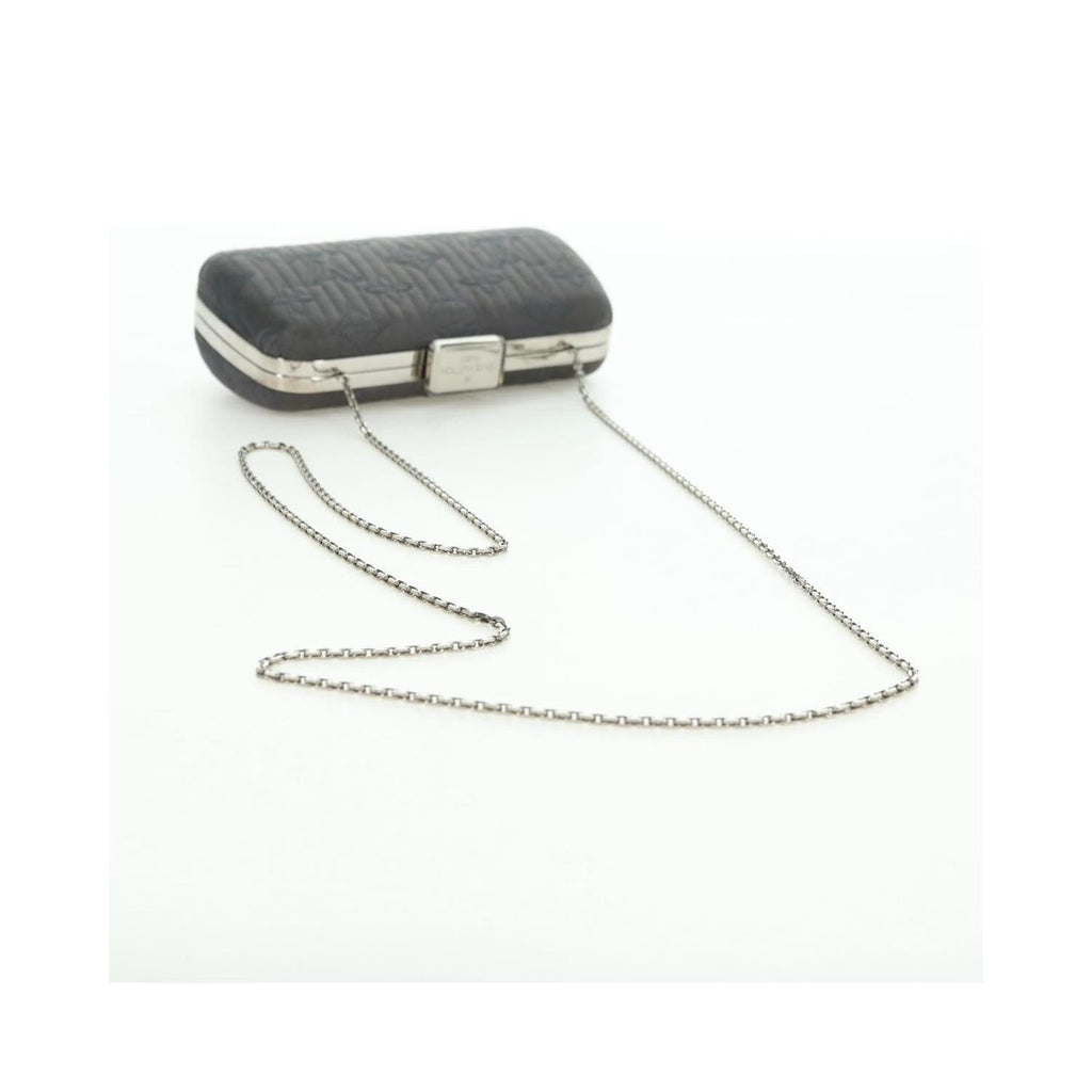 Pochette Louis Vuitton Motard Minaudiere Satin - Gris