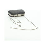 Pochette Louis Vuitton Motard Minaudiere Satin - Gris