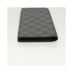 Portefeuille Louis Vuitton Brazza Long Bifold Toile - Gris