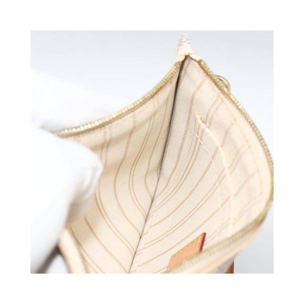 Pochette Louis Vuitton Neverfull Pochette Small Toile - Blanc