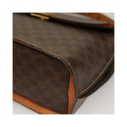 Sac À Main Celine Macadam Handbag Toile - Marron