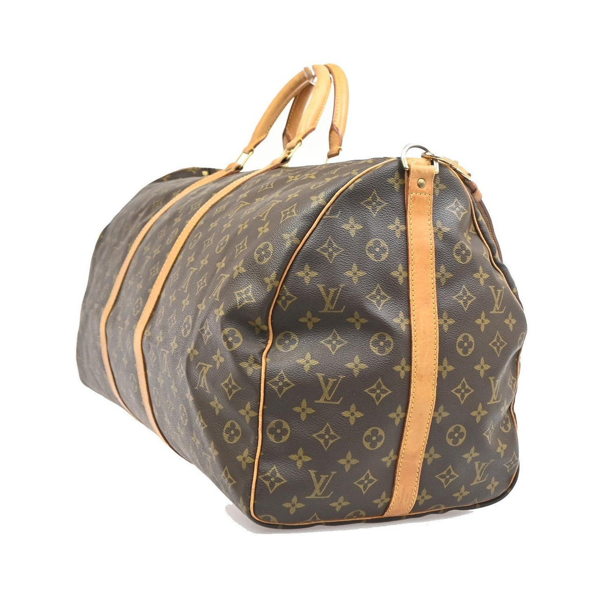 Bolsa de viaje Louis Vuitton Keepall Bandoulière 60 de lona - Marrón