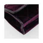 Sac À Main Chanel Wallet On Chain Velvet - Violet