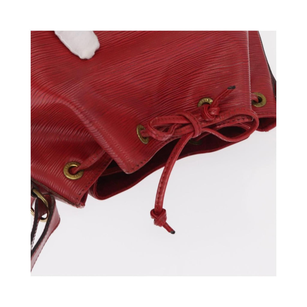 Sac Porté Épaule Louis Vuitton Petit Noe Medium Cuir - Rouge