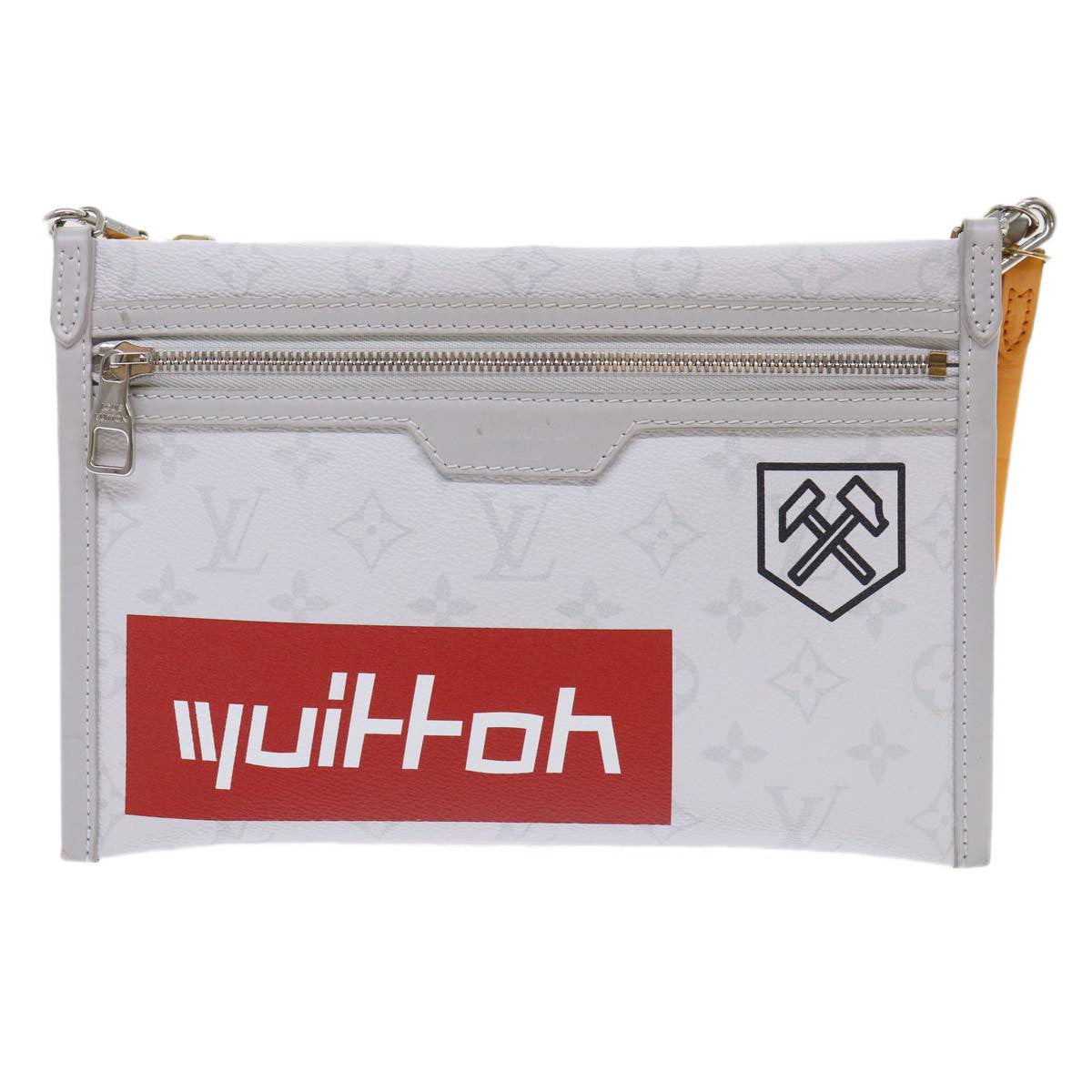 Pochette Louis Vuitton Double Flat Messenger Toile - Multicolore