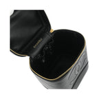 Sac À Main Chanel Vintage Timeless Cosmetic Case Small Cuir - Noir