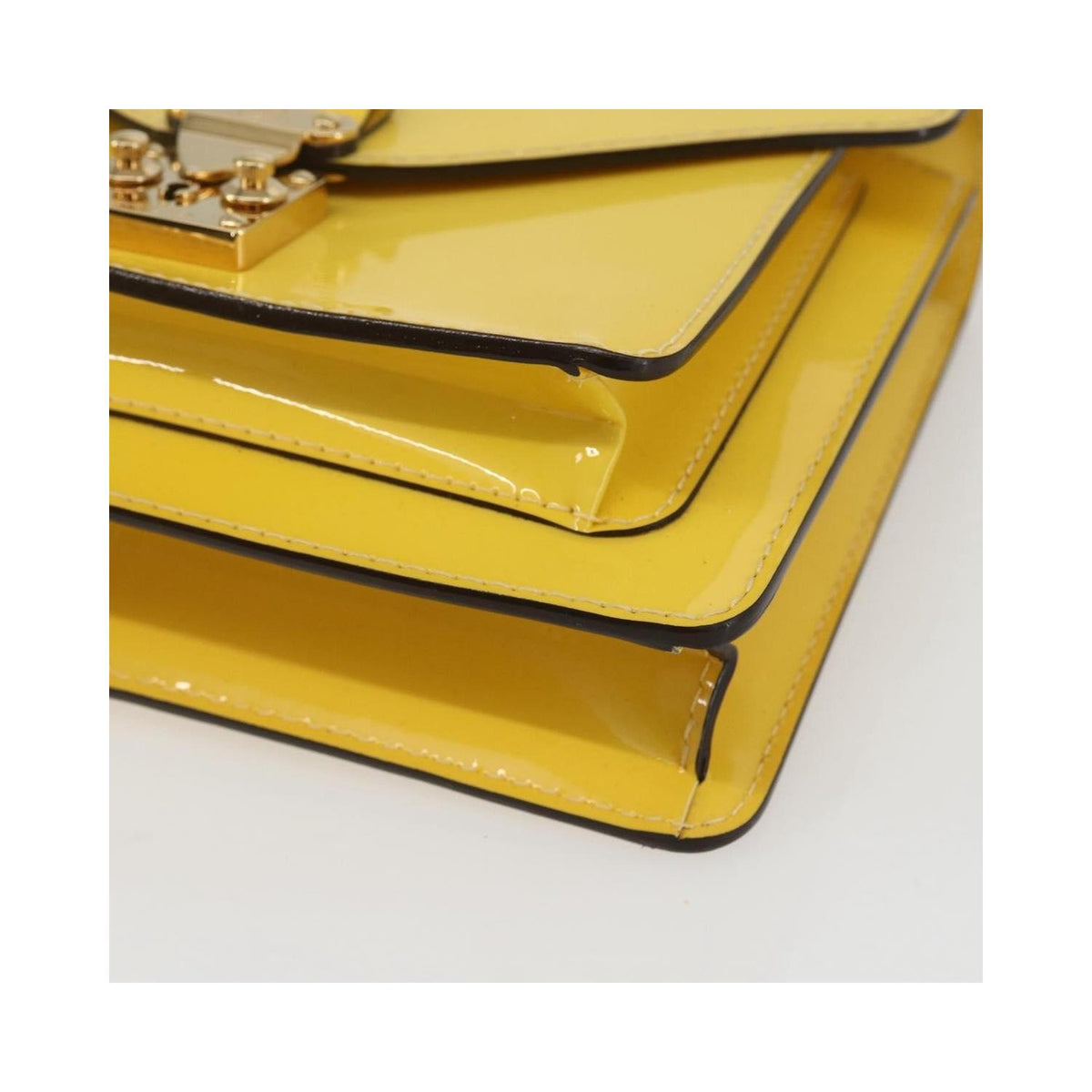 Sac À Main Louis Vuitton Monceau Handbag Bb Cuir Verni - Jaune