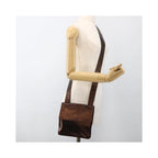 Sac Porté Épaule Chanel Vintage Logo Flap Messenger Medium Cuir - Marron