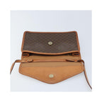 Sac Porté Épaule Celine Vintage Macadam Circle Logo Toile - Marron