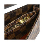 Borsa a spalla Louis Vuitton Aubagne in tela - Marrone
