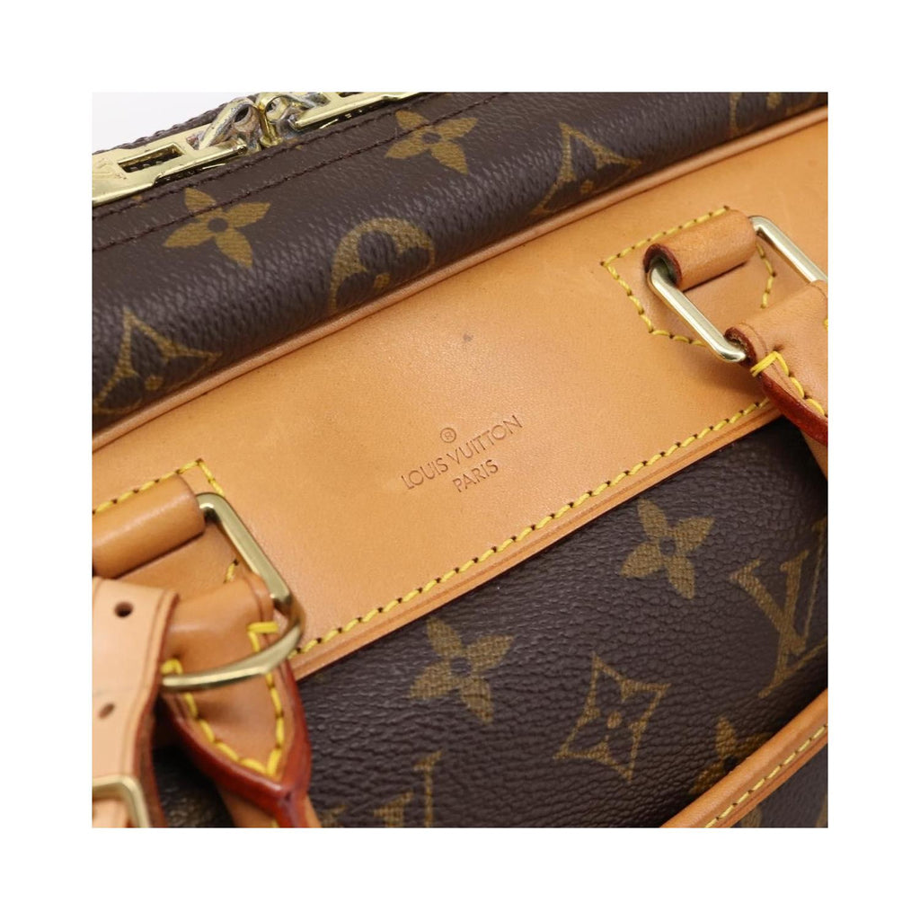 Sac À Main Louis Vuitton Deauville Mini Toile - Marron