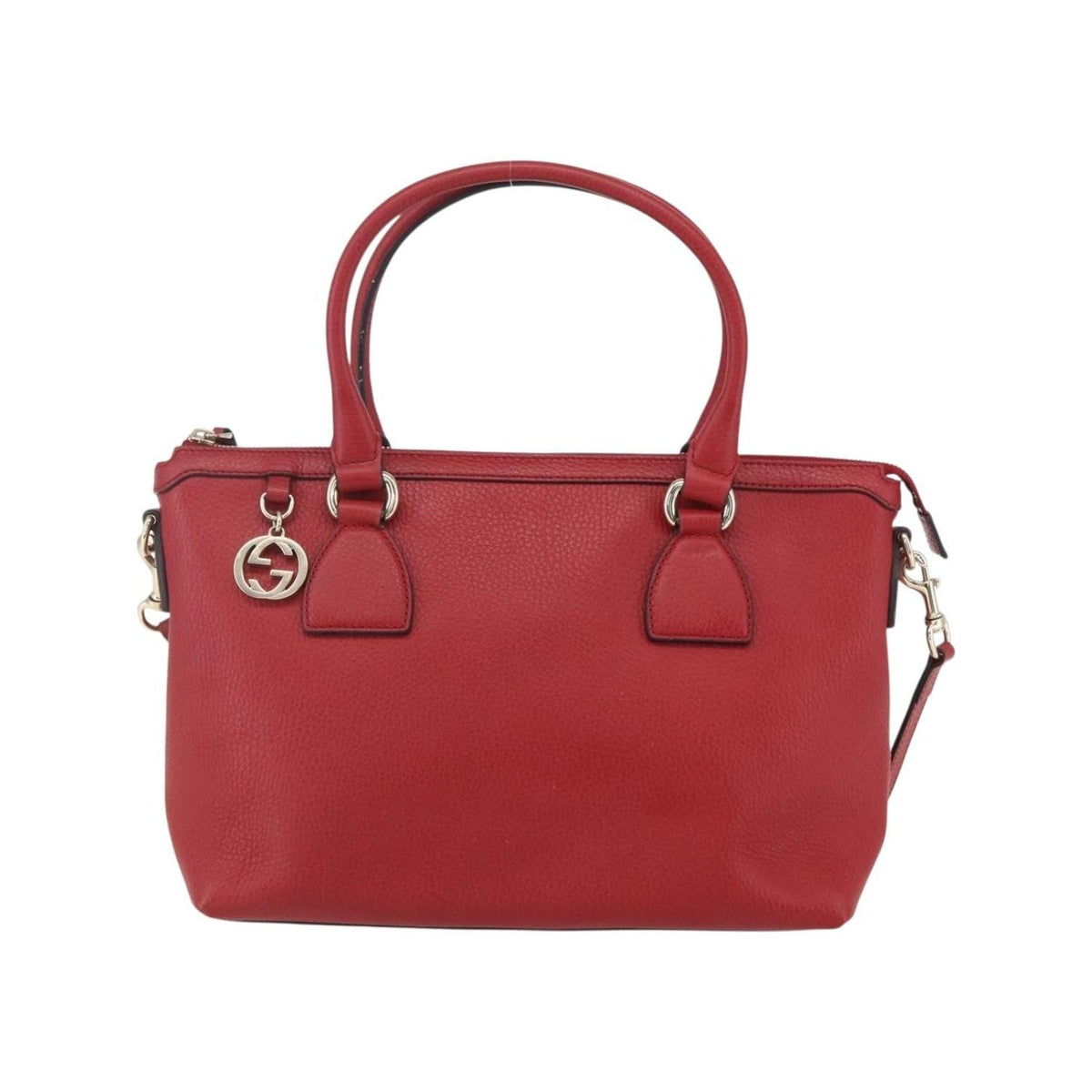 Gucci - Borsa a mano vintage Soho trasformabile in pelle - Rosso