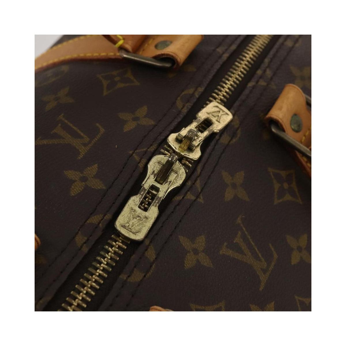 Sac De Voyage Louis Vuitton Keepall Bandoulière 60 Toile - Marron