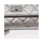 Sac Bandoulière Chanel Reissue 2.55 Wallet On Chain Cuir - Argent