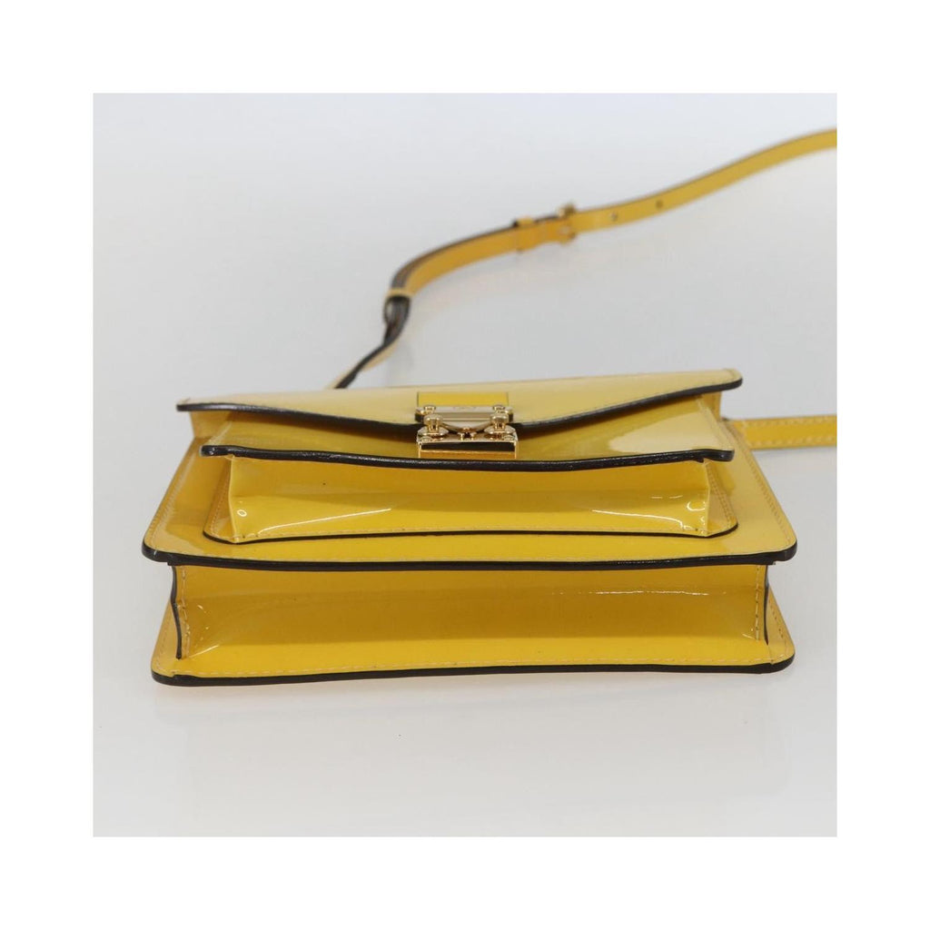 Sac À Main Louis Vuitton Monceau Handbag Bb Cuir Verni - Jaune