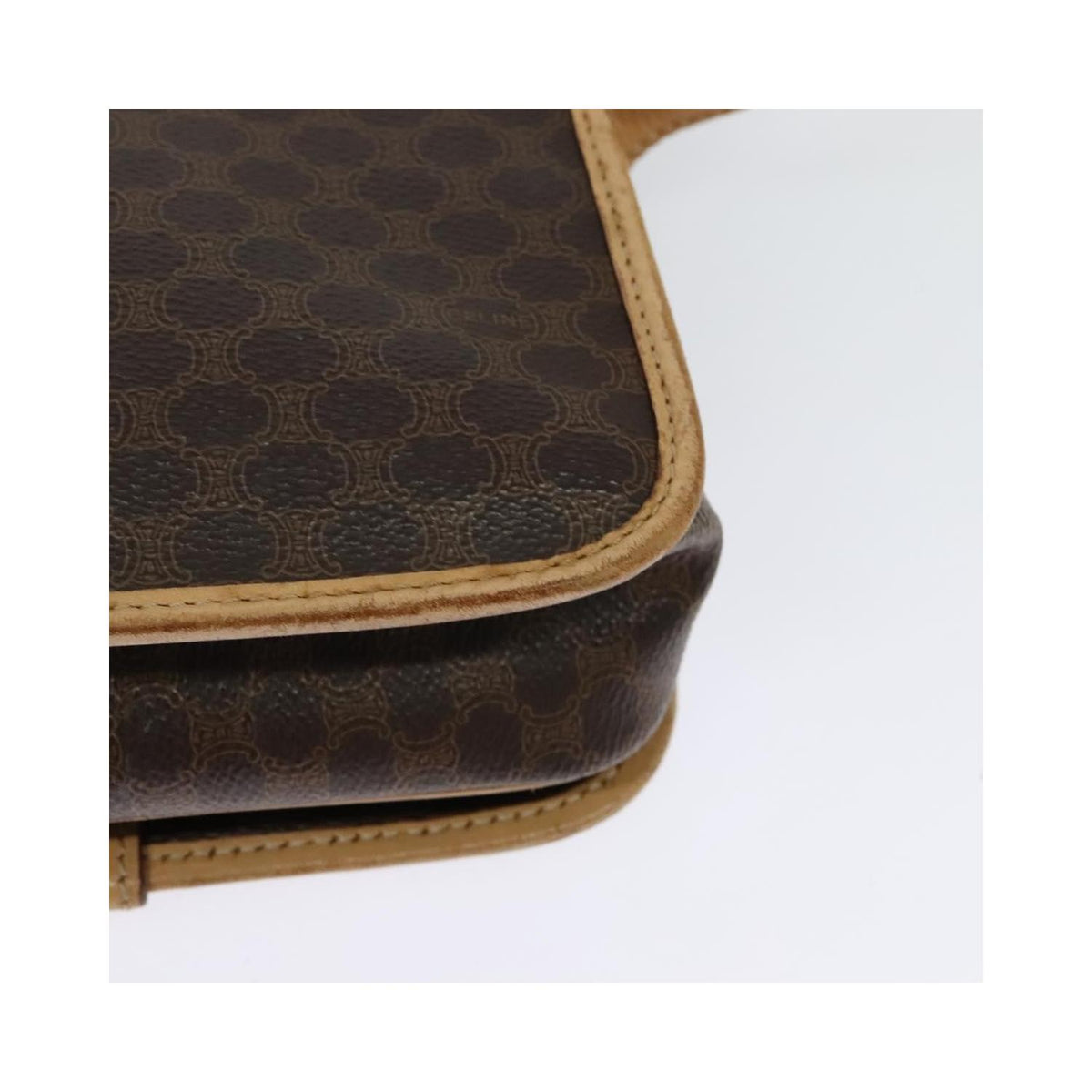 Sac Celine Macadam Shoulder Bag Toile - Marron